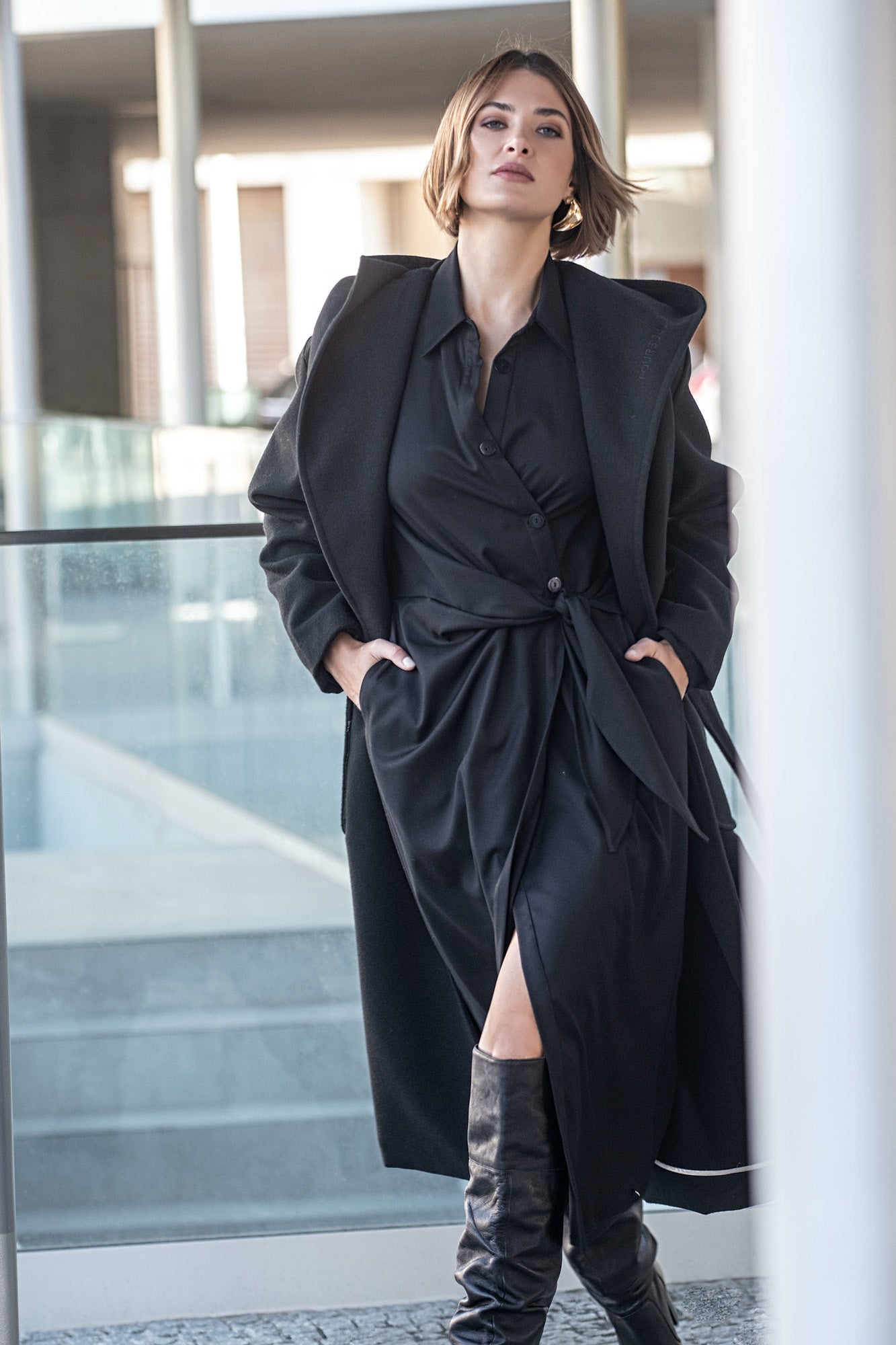 ROBE MIDI PRINCE DE GALLES