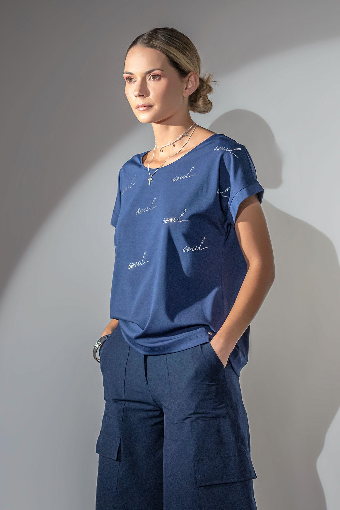 T-SHIRT MALHA DENIM