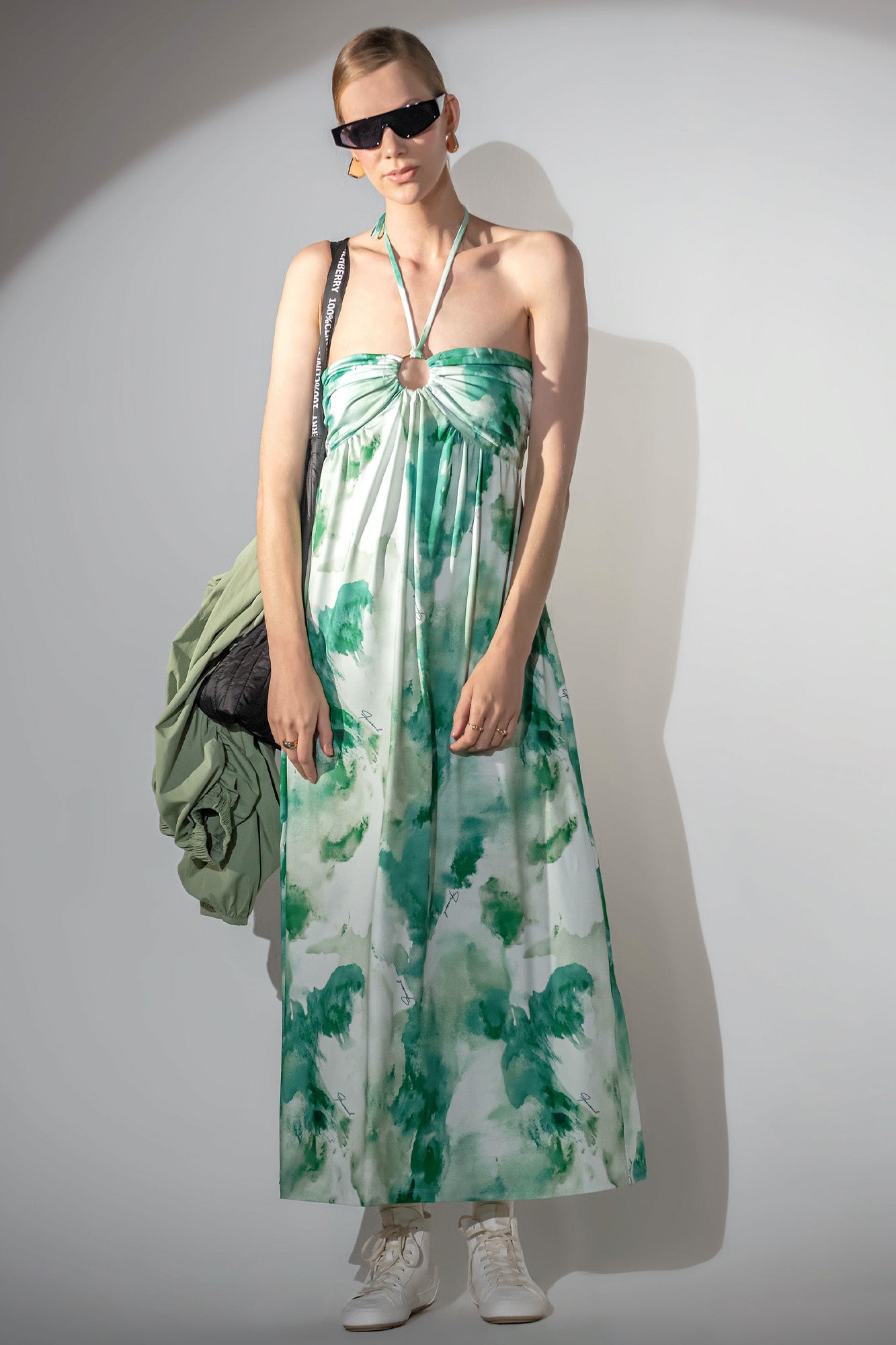 Robe en tissu aux nuances d'eau