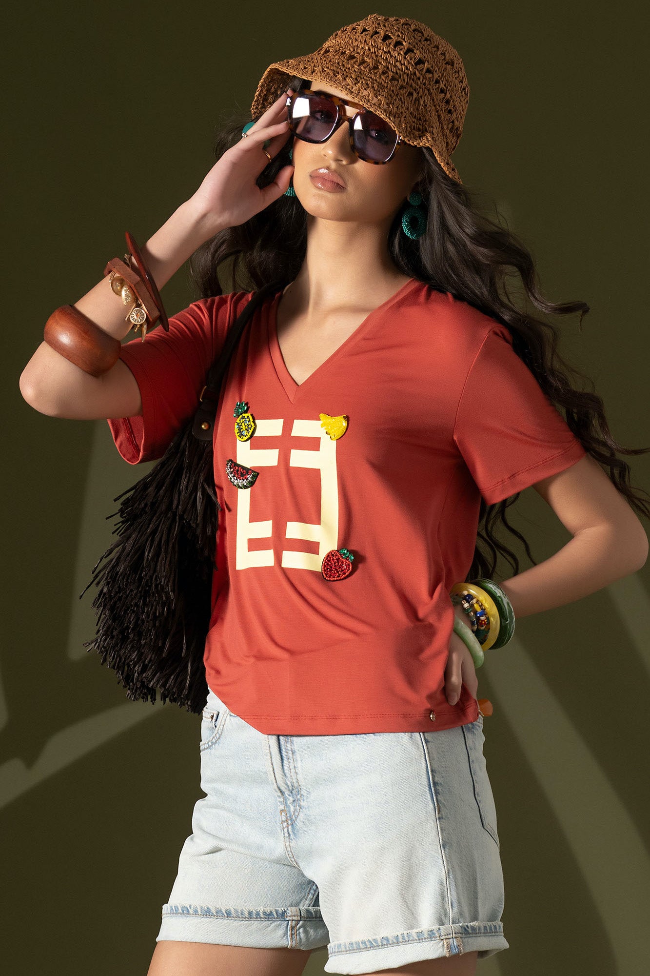 T-SHIRT LOOSE DECOTE BICO