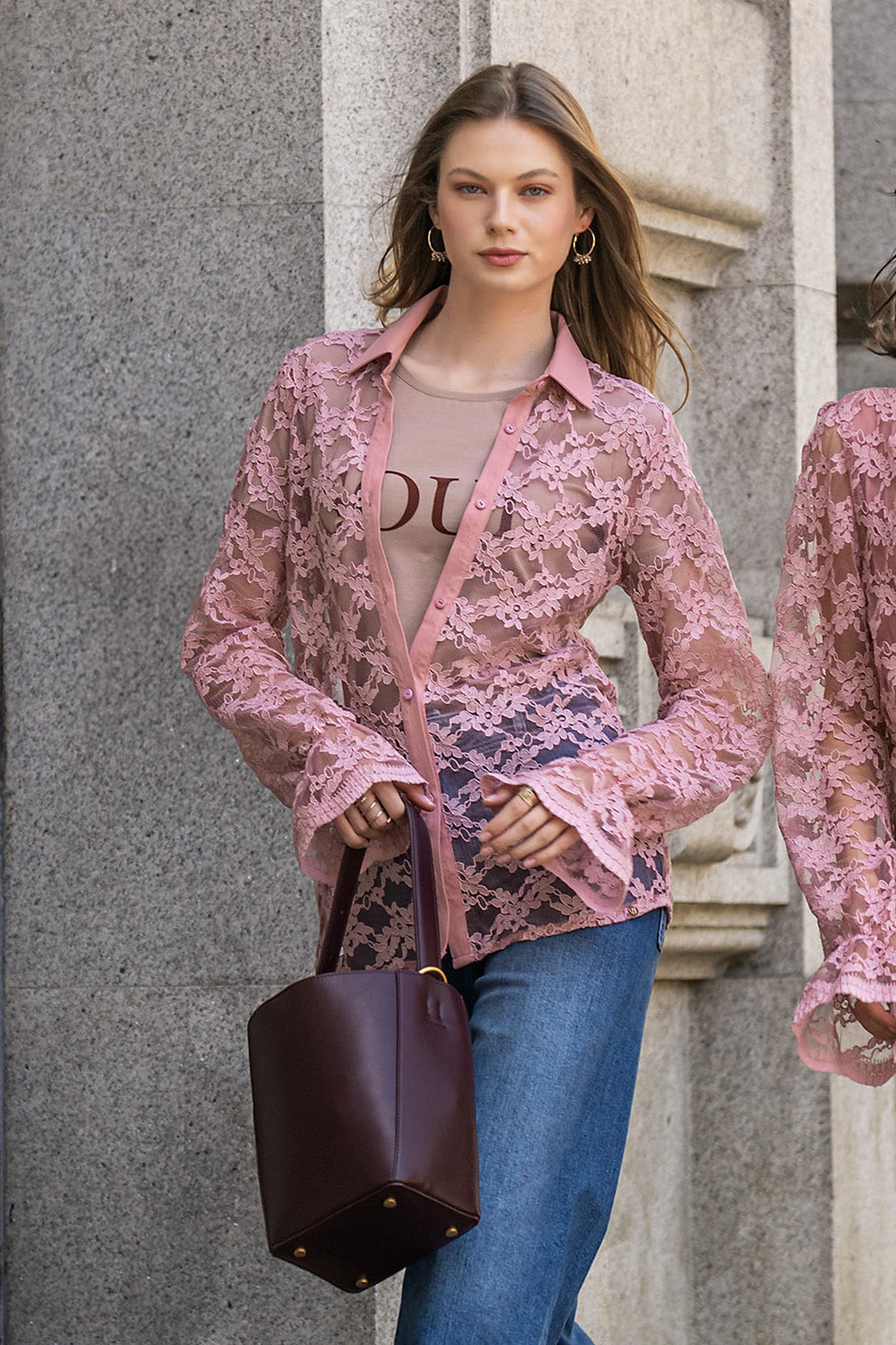 CAMISA RENDA