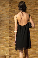 ROBE EN TISSU GEORGETTE