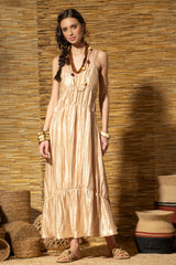 VESTIDO TECIDO FALSO LISO