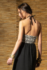 VESTIDO TECIDO COM CROCHET