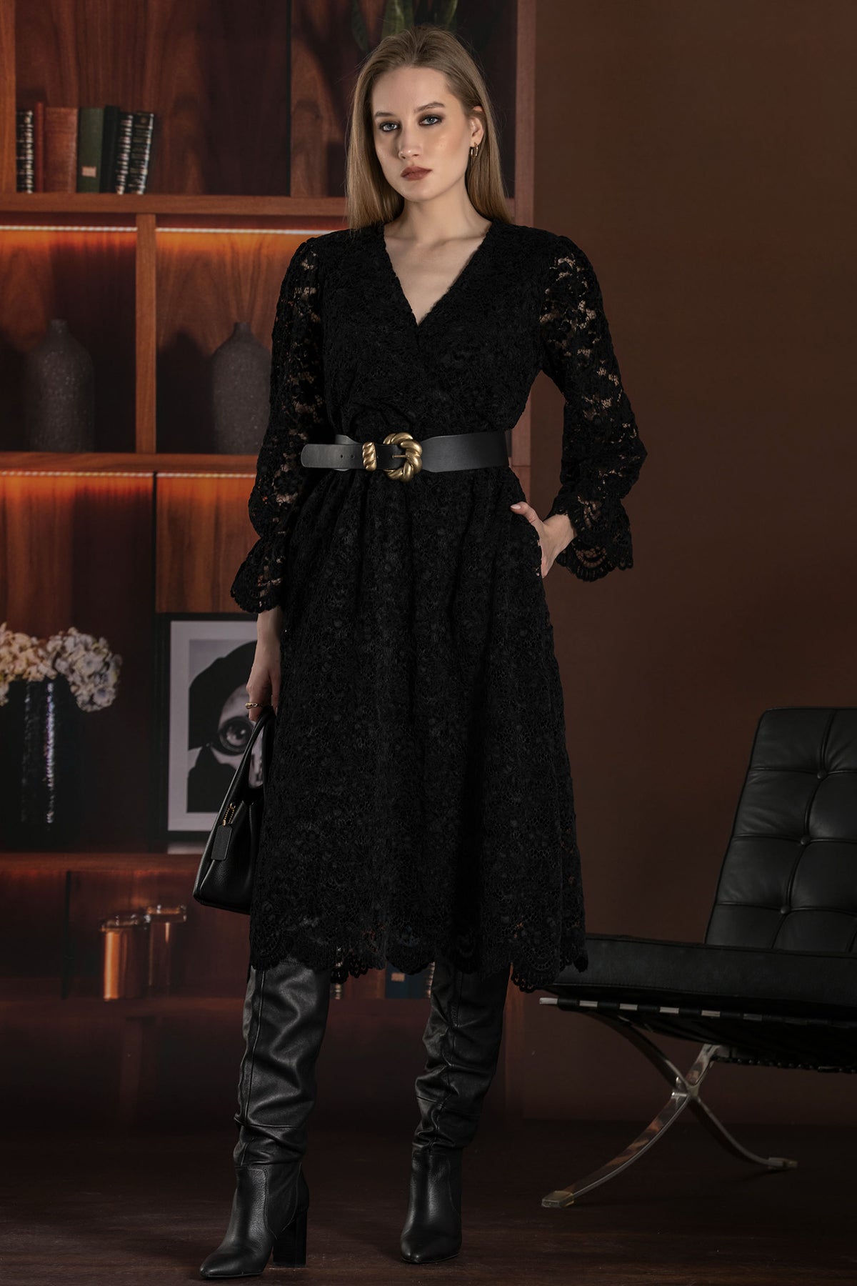VESTIDO LONGO RENDA