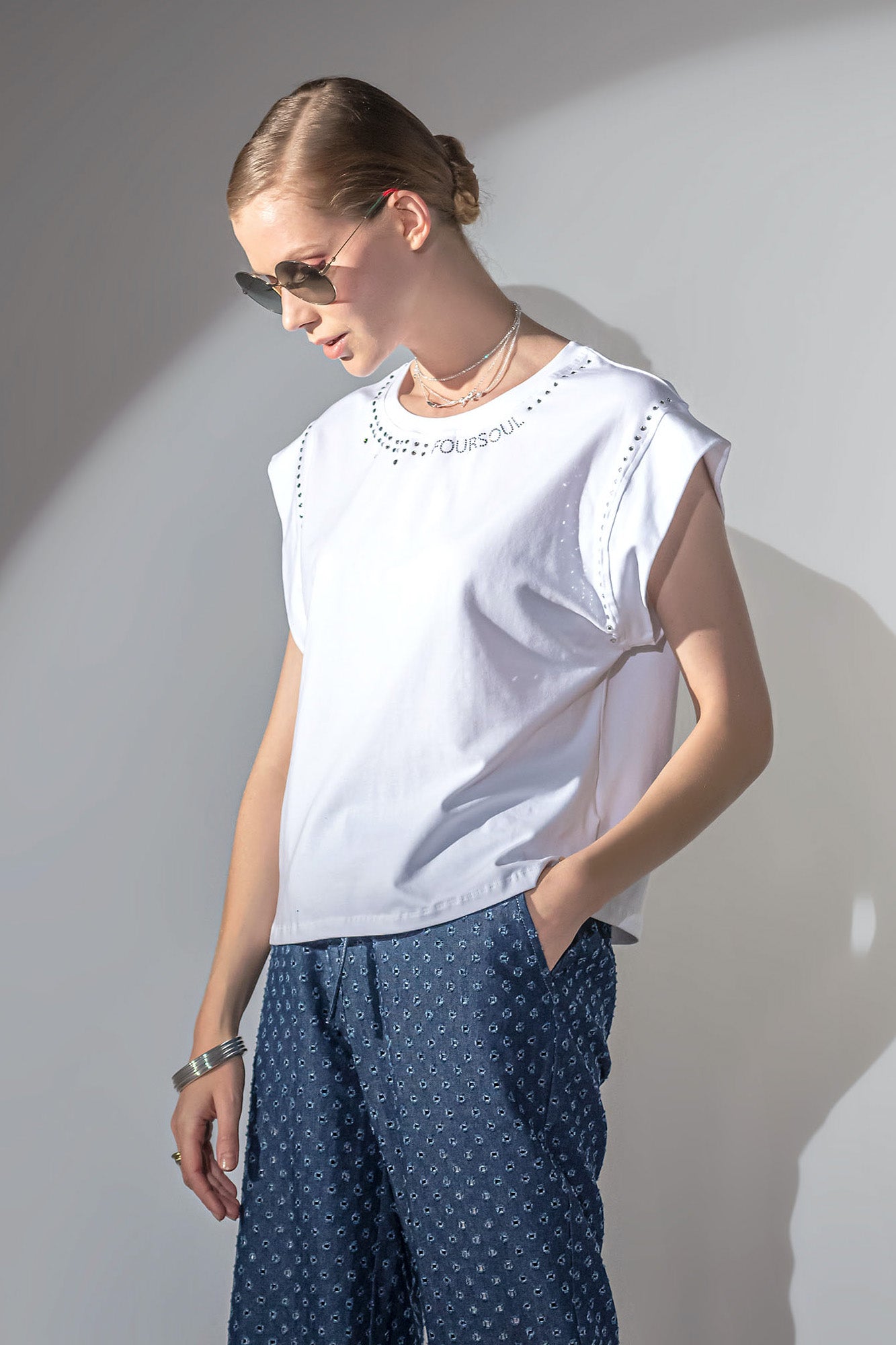 T-SHIRT MALHA MANGA CAVA