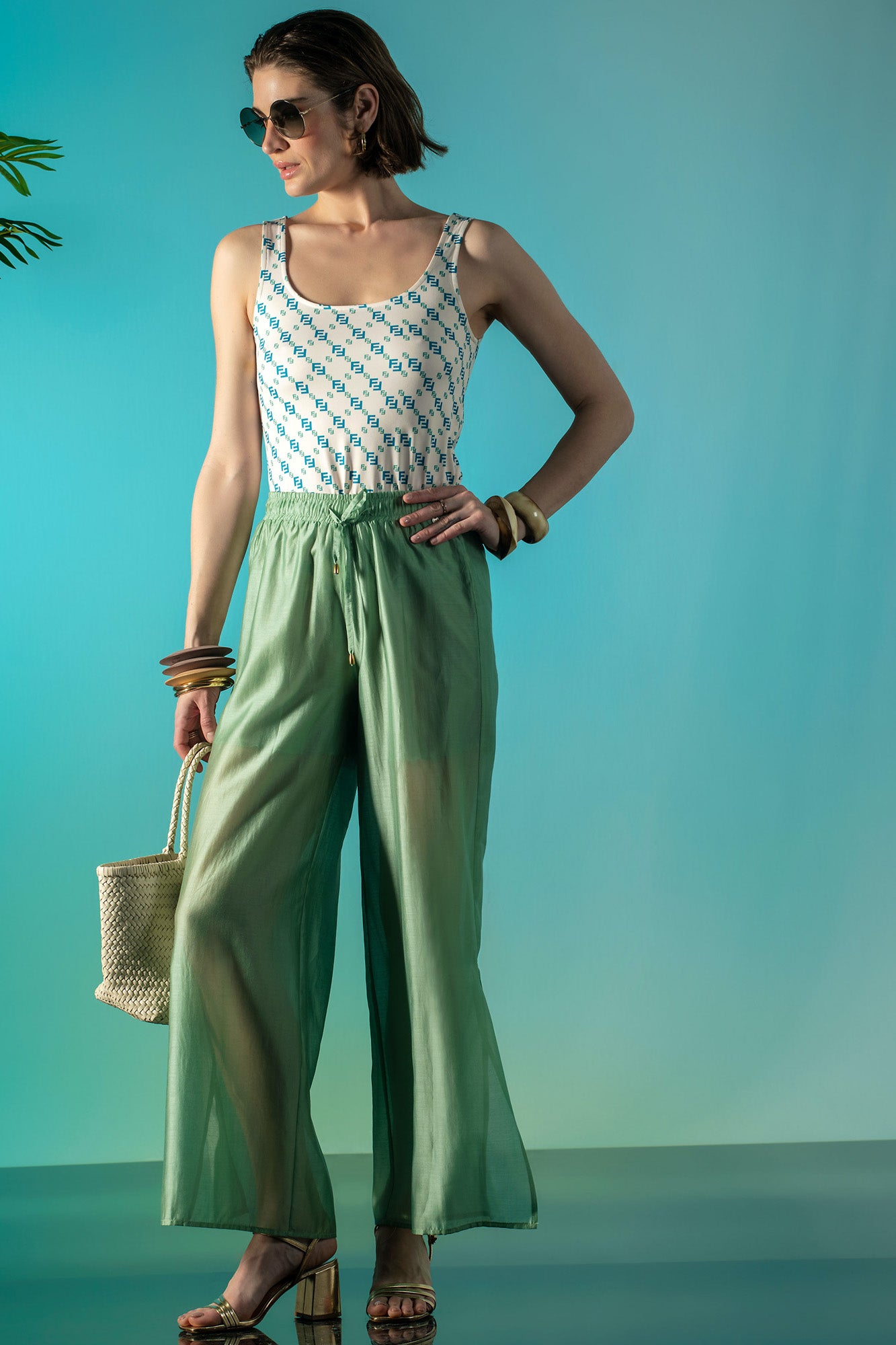 CALÇA TECIDO PANTALONAS