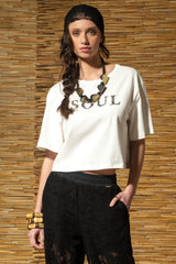 T-SHIRT MALHA CROP