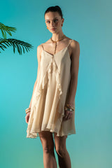 ROBE EN TISSU GEORGETTE