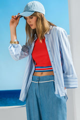 DÉBARDEUR À RAYURES DROITES