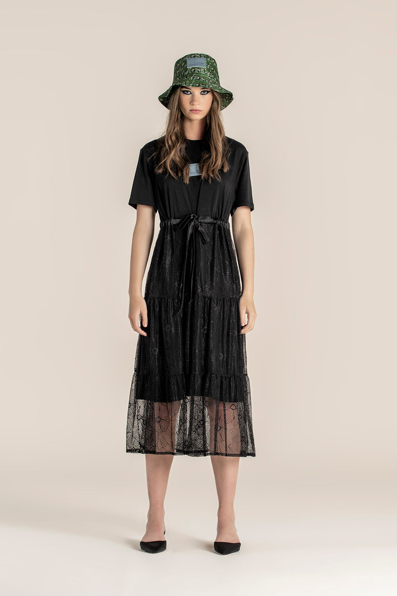 LACE T-SHIRT DRESS