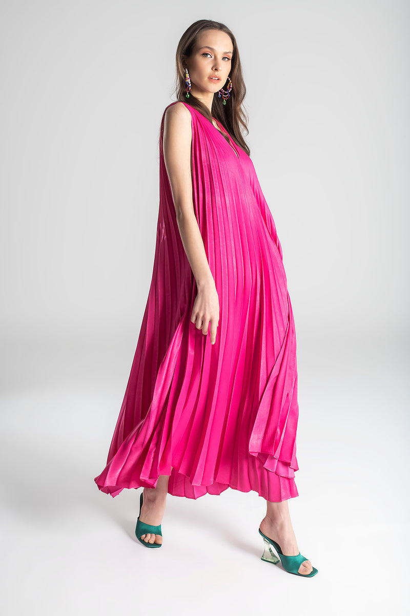 PLEATED DRESS