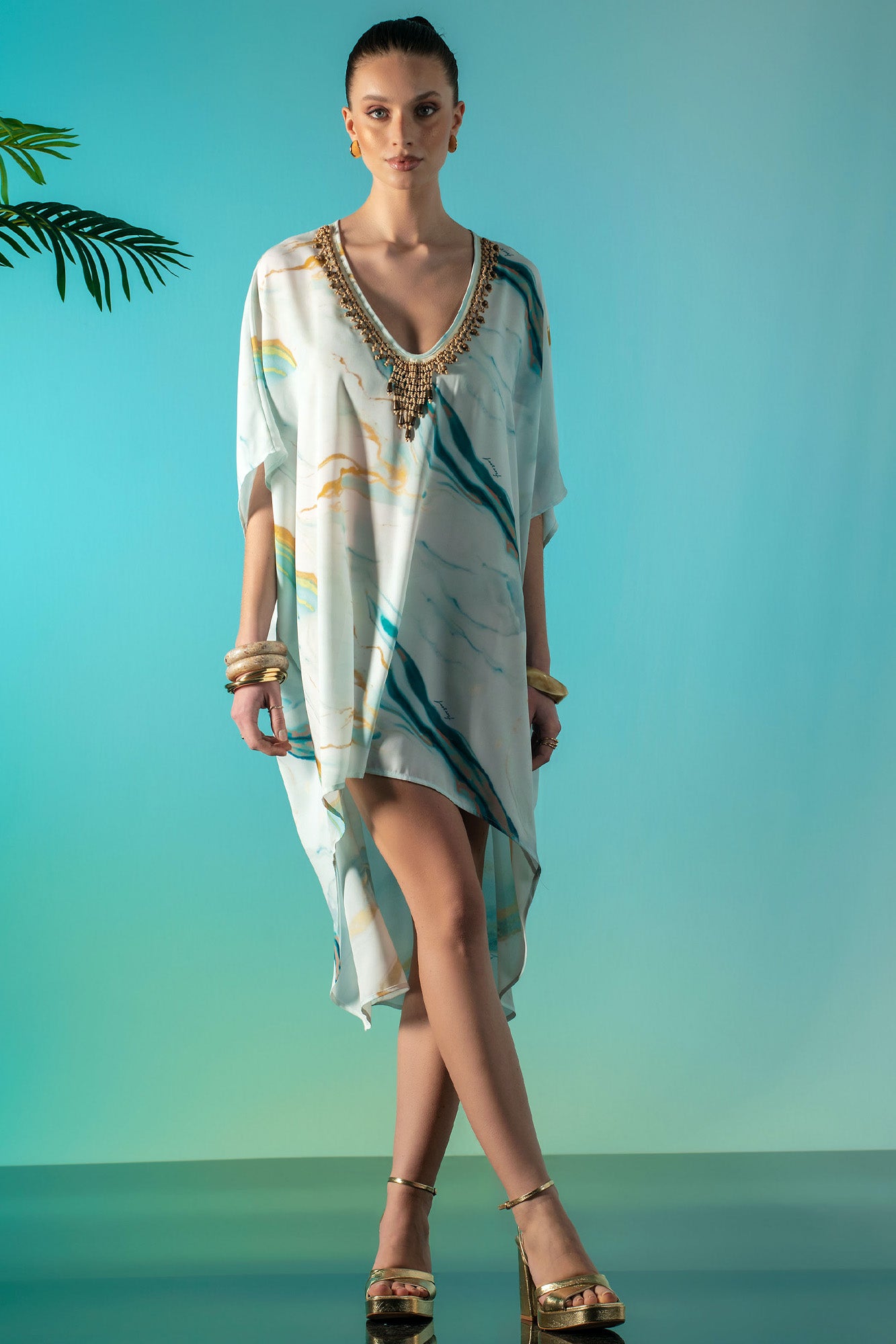 ROBE COURTE EN TISSU