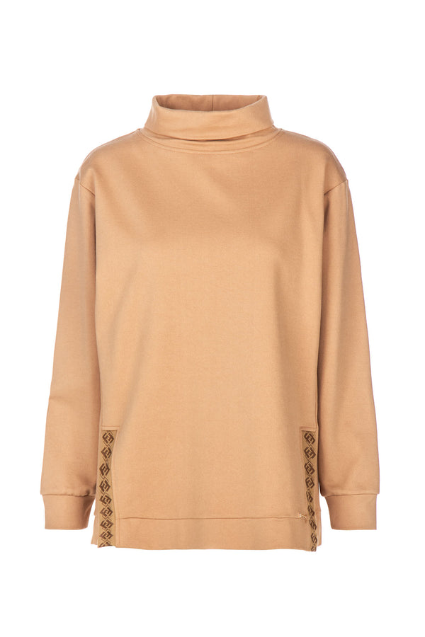 HIGH NECK SWEATSHIRT