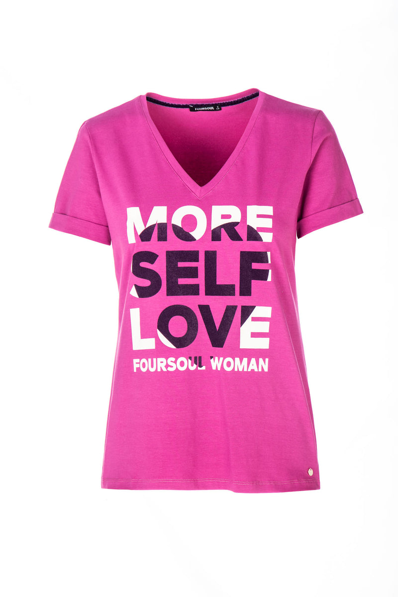 SELF LOVE V NECK T-SHIRT