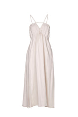 LINEN MIDI DRESS