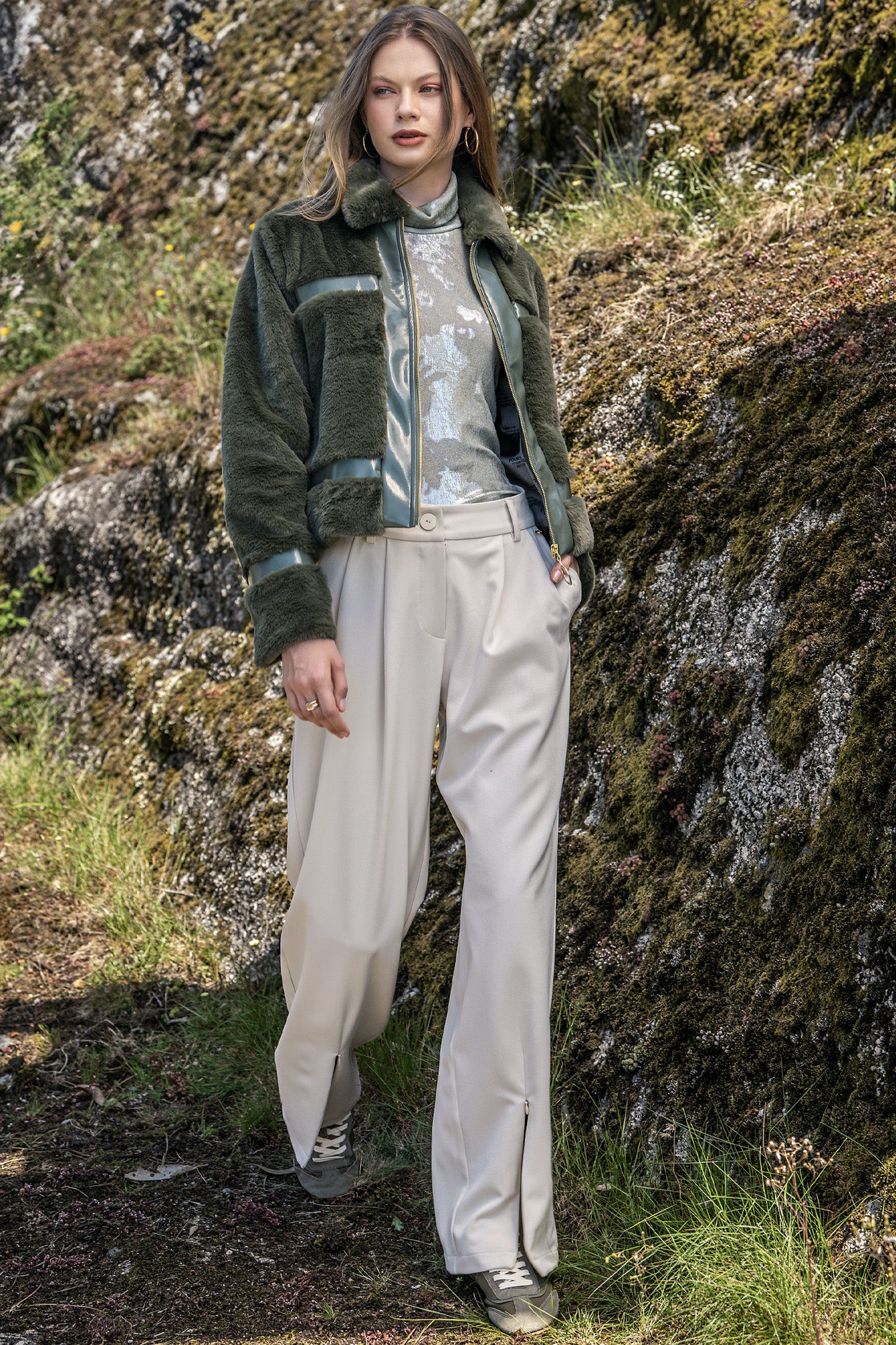 PANTALONS AVEC FERMETURE ÉCLAIR