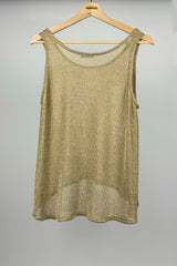 METTALLIC MESH TANK TOP