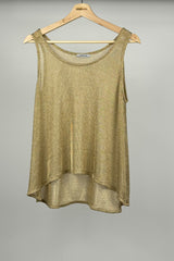 METTALLIC MESH TANK TOP