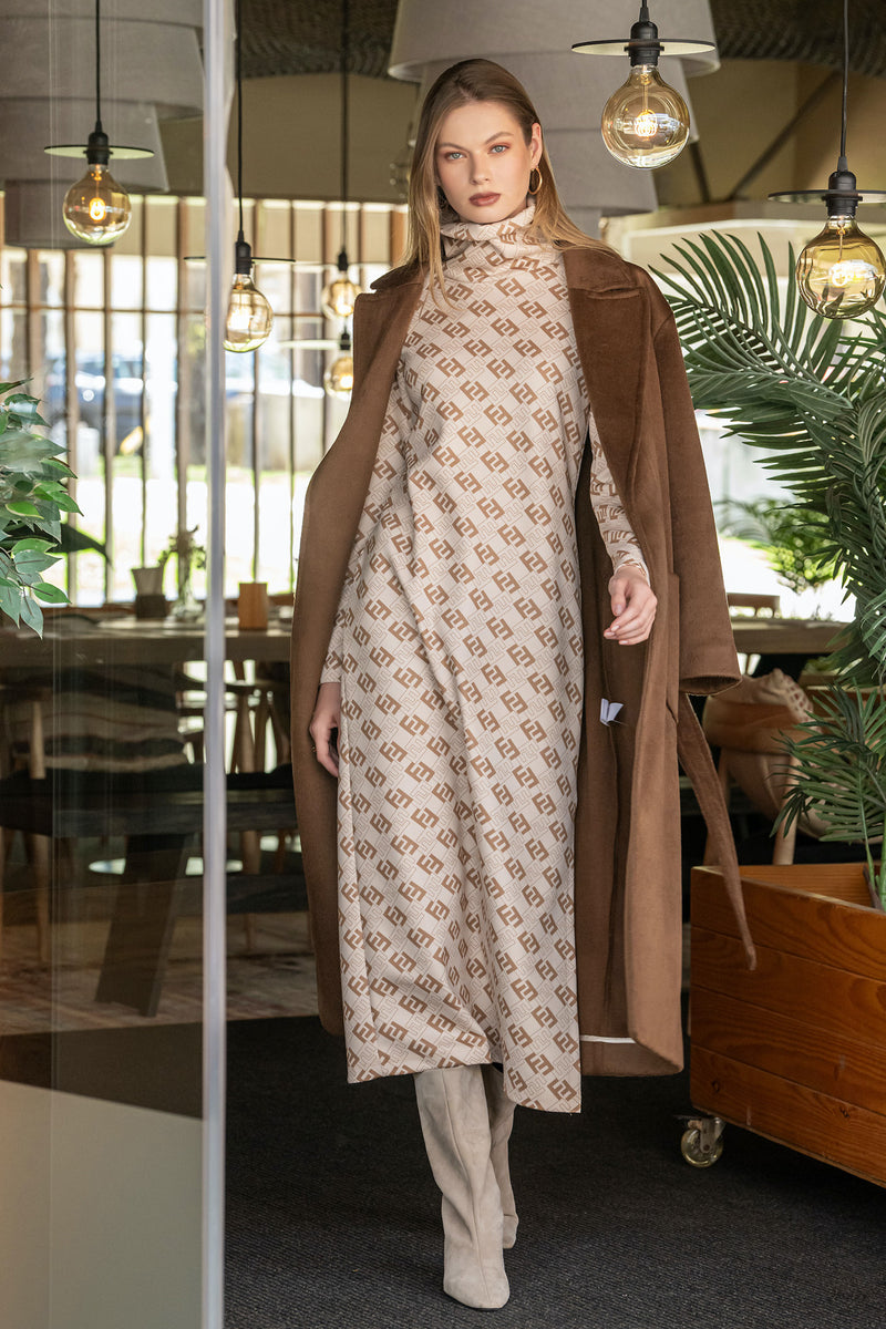 VESTIDO MALHA GOLA ALTA