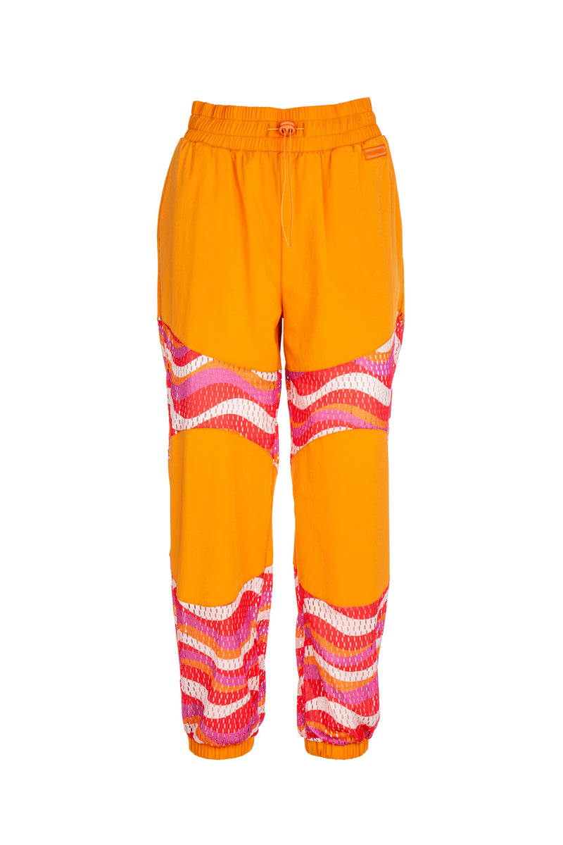 PRINTED CUFF SPORTY PANTS
