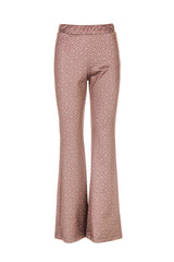 MONOGRAM KNITTED FLARE PANTS
