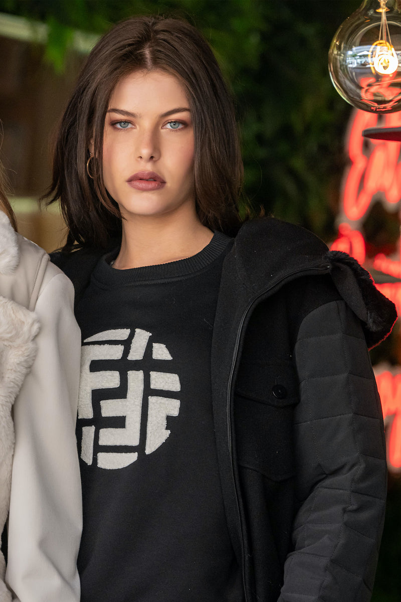 SWEAT MALHA DECOTE REDONDO