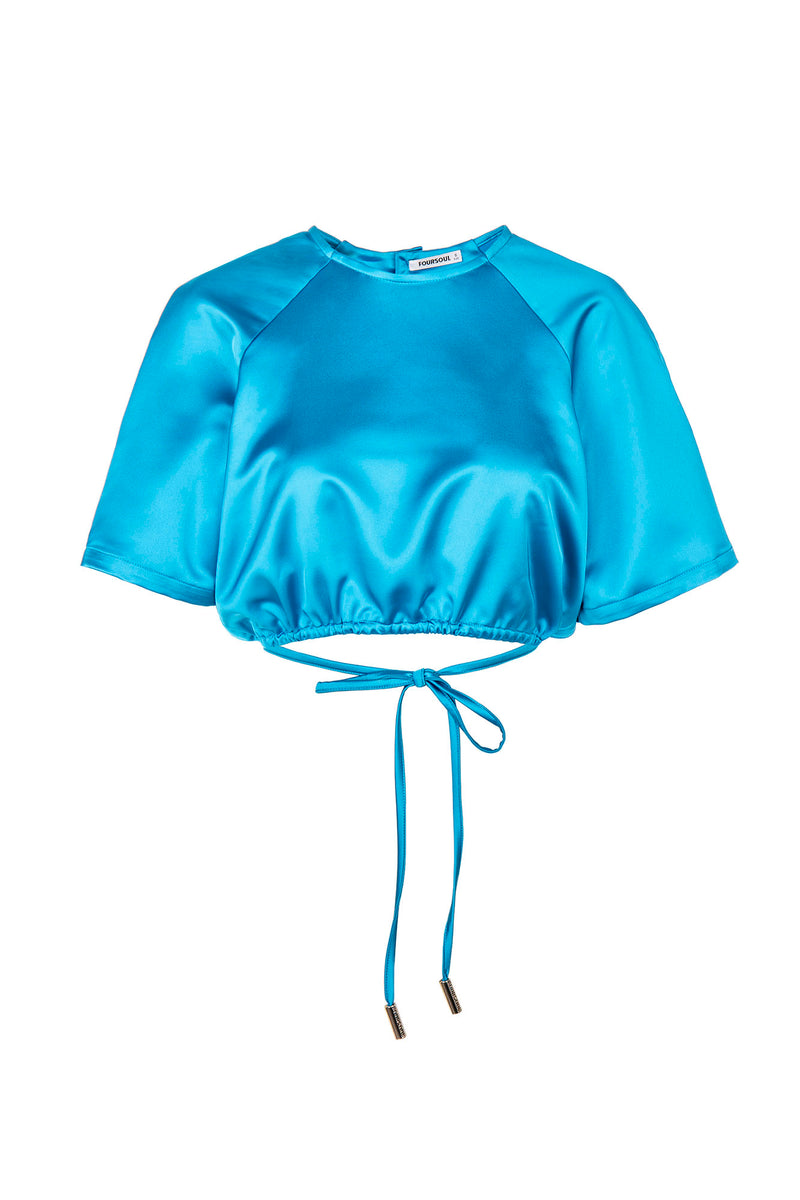 SATIN CROP TOP