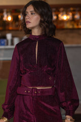 VELVET PARTY TOP