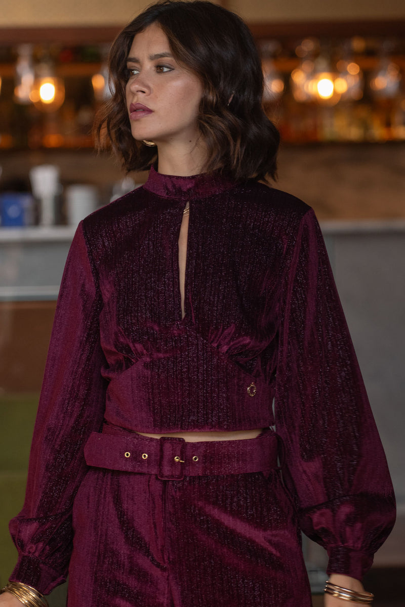 VELVET PARTY TOP