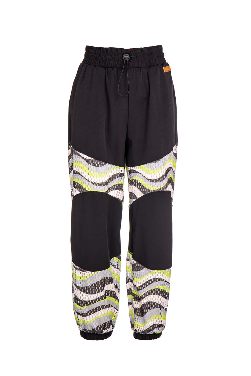 PRINTED CUFF SPORTY PANTS