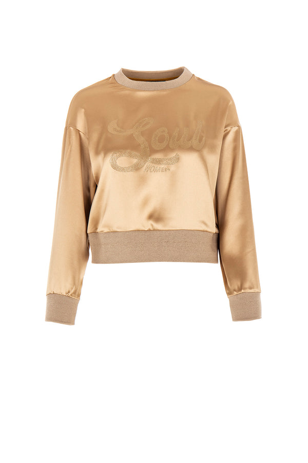 SATIN SWEATSHIRT