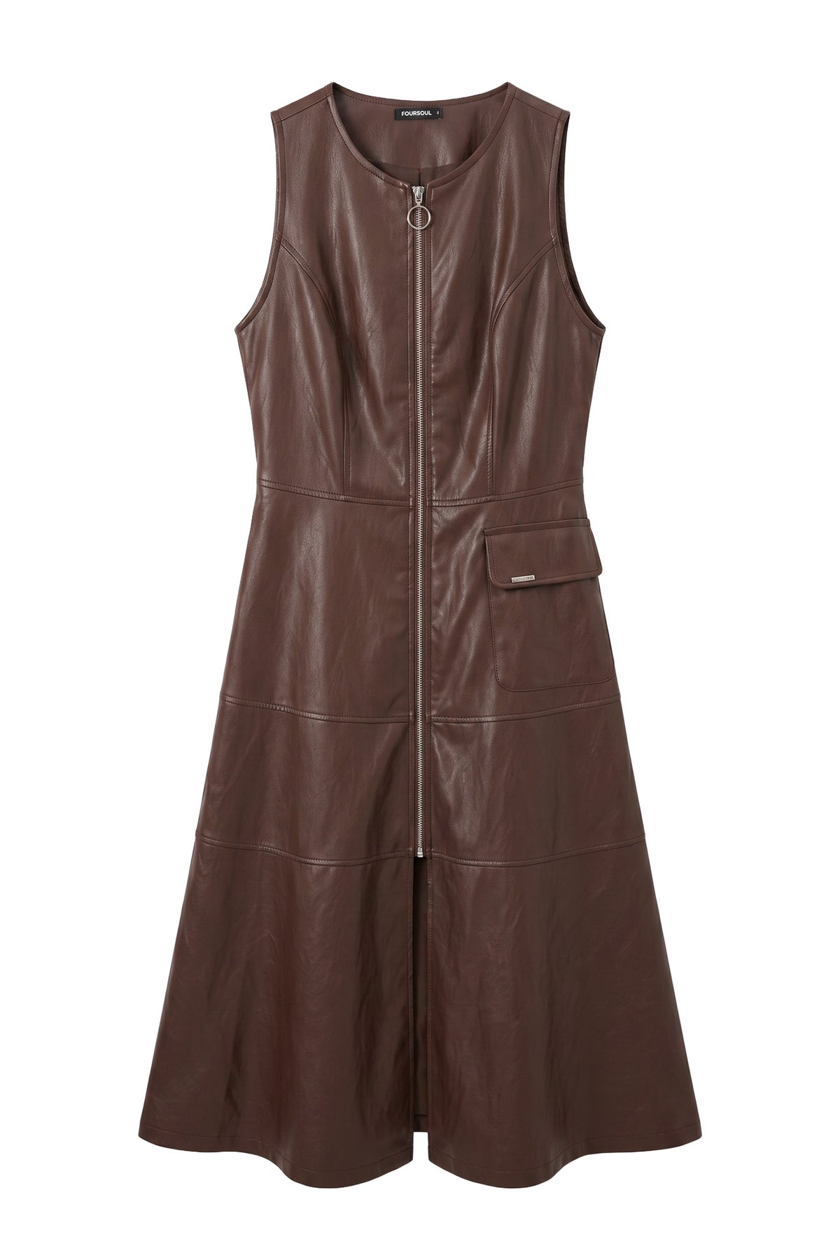 VESTIDO MIDI ECOPELE