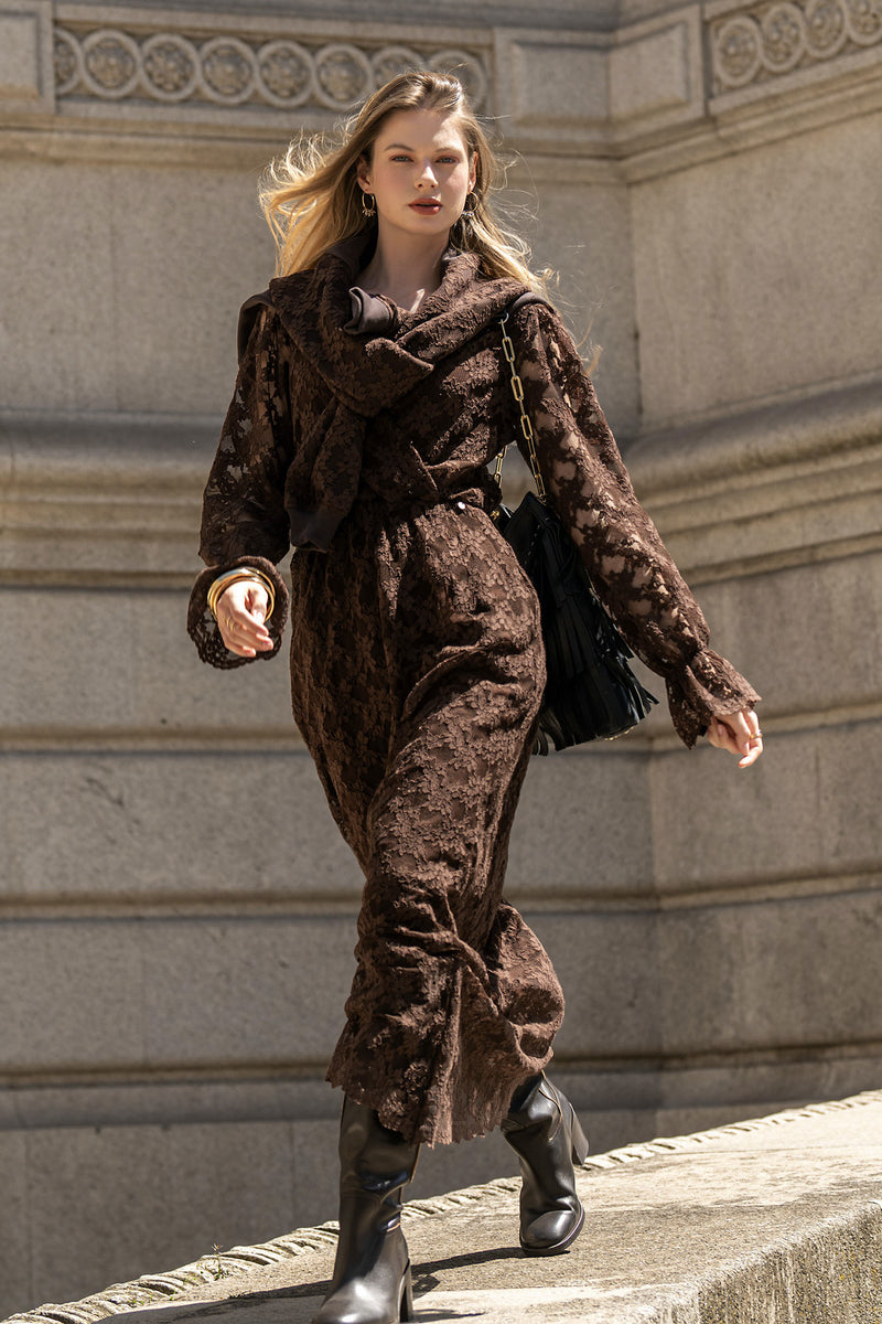 VESTIDO COMPRIDO RENDA