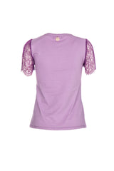 LACE SLEEVES T-SHIRT