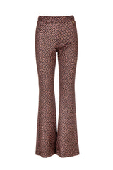 MONOGRAM KNITTED FLARE PANTS