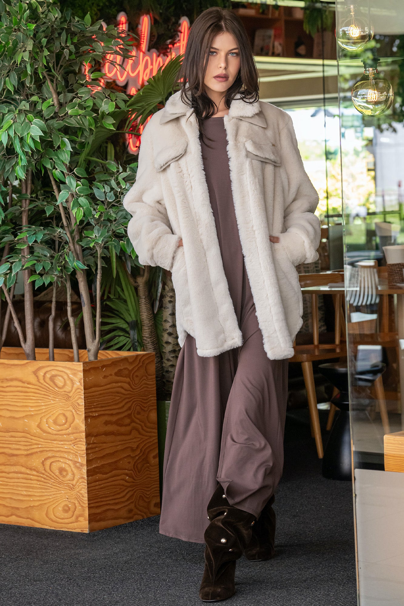ROBE MIDI EN TISSU