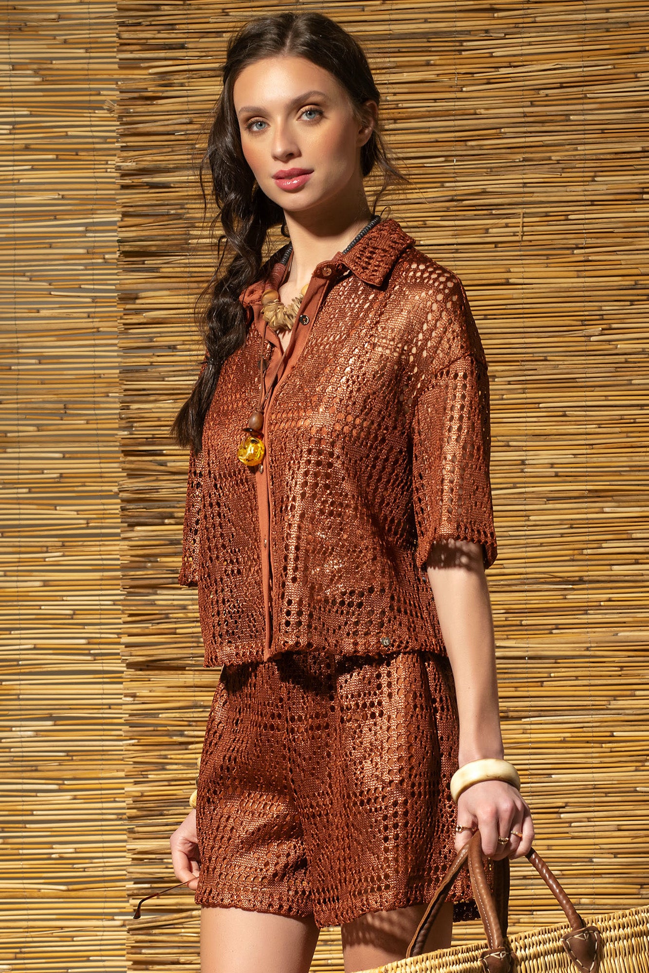 CAMISA MALHA CROCHET