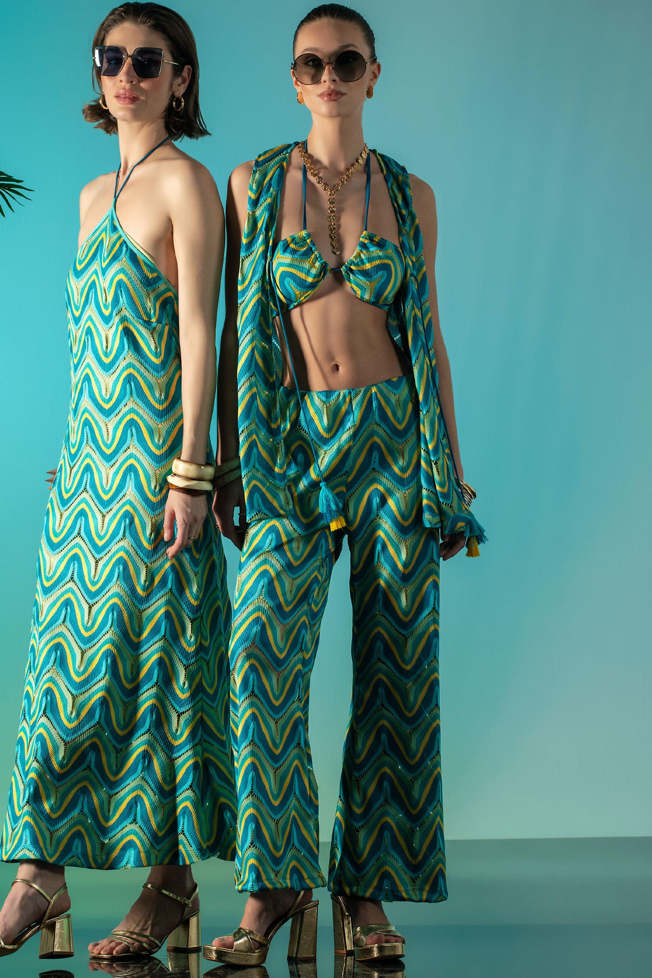 CALÇA MALHA FLARE