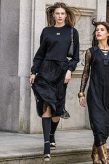 VESTIDO CURTO COM RENDA