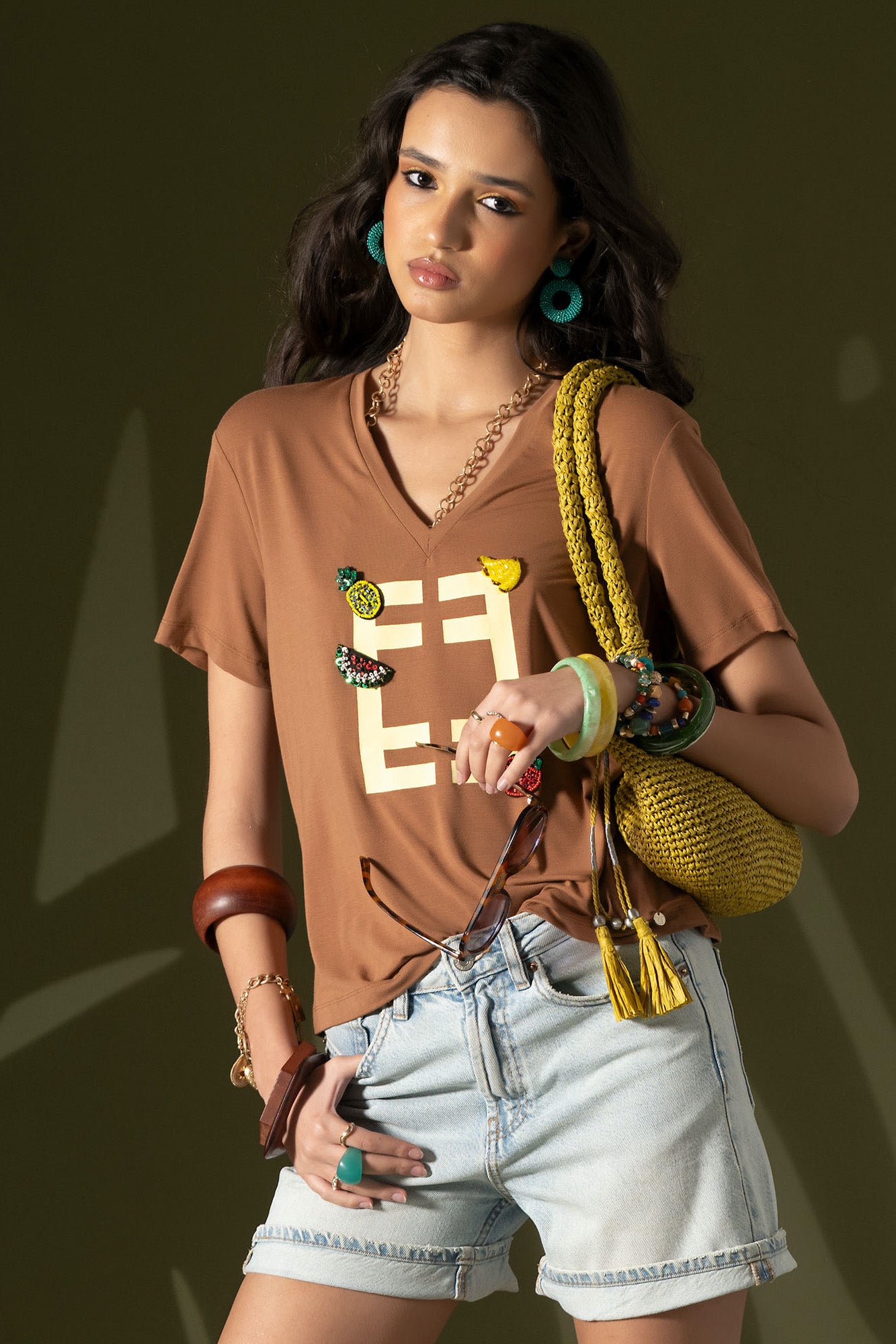 T-SHIRT LOOSE DECOTE BICO