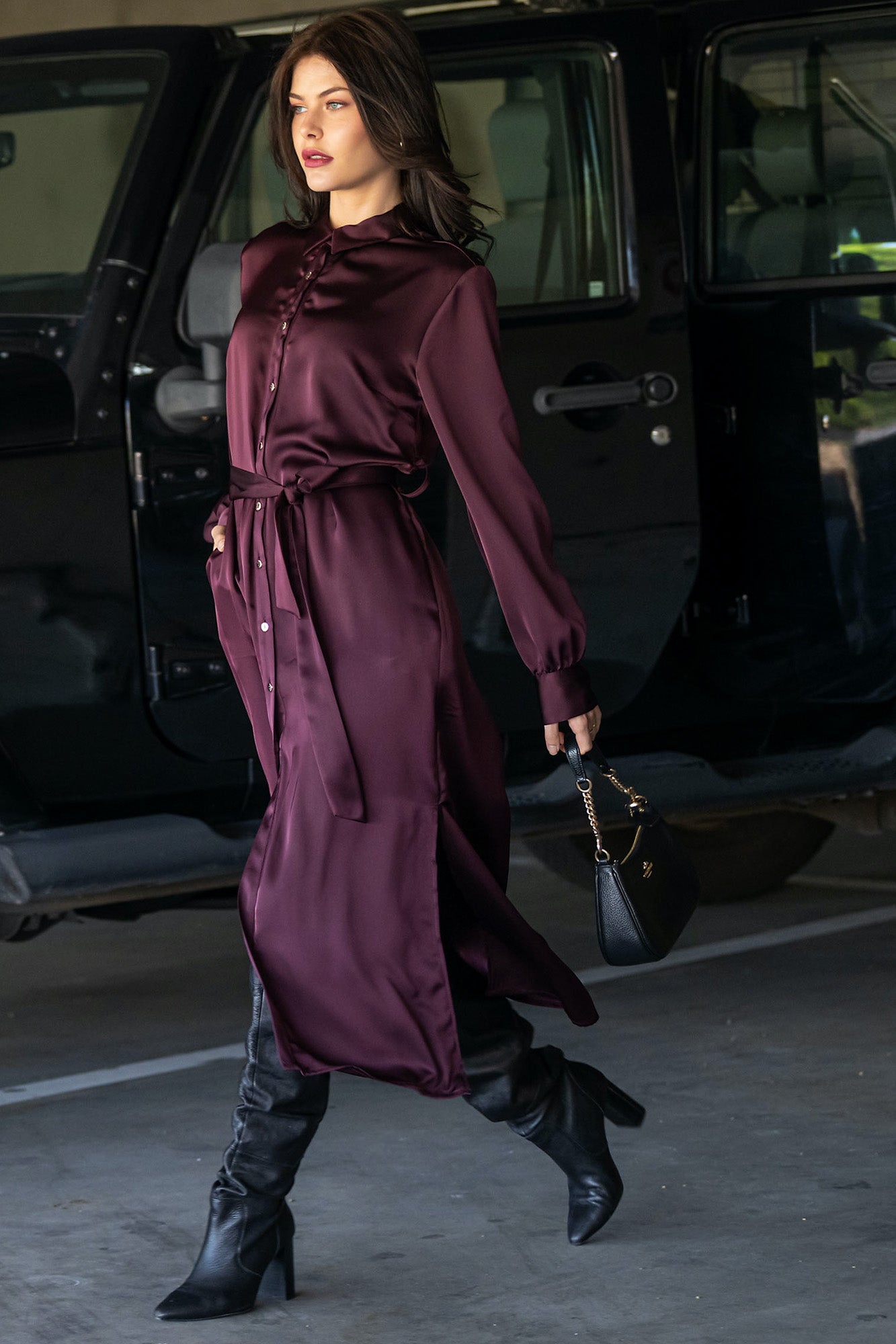 robe en satin